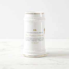 Caneca De Cerveja Escritura Personalizada do Aniversário de Coordena