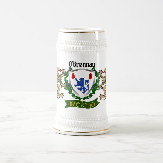 Caneca De Cerveja Escudo irlandês O'Brennan (Connacht) (Centro)