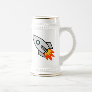 Caneca De Cerveja Espaço Rocket dos desenhos animados