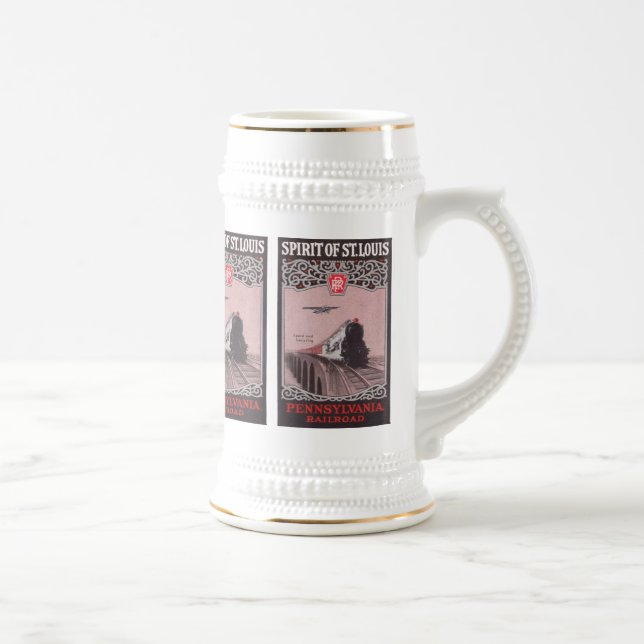 Caneca De Cerveja Espírito do trem de PRR de St Louis (Direita)