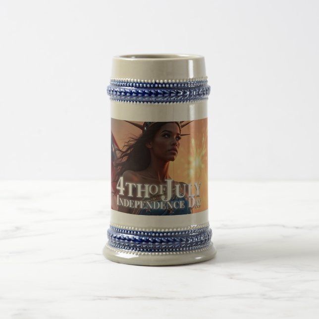 Caneca De Cerveja Esplêndido Design de 4 de Julho - Fogos de Artifíc (Centro)