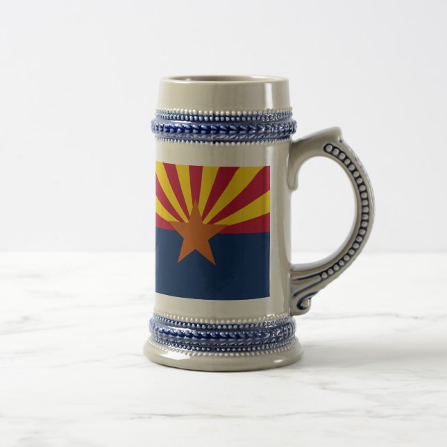 Caneca De Cerveja Estado de bandeira da Arizona (Direita)