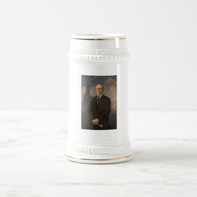 Caneca De Cerveja Estátua da Liberdade e Presidente Woodrow Wilson (Centro)