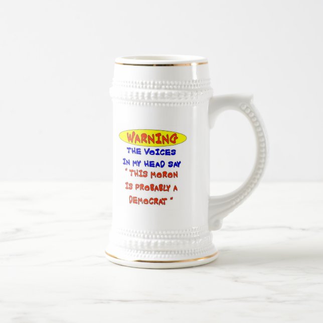 CANECA DE CERVEJA ESTE MORÃO É PROVAVELMENTE UM DMOCRATA (Direita)