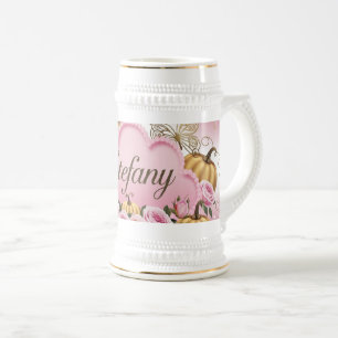 Caneca De Cerveja Estefany - Mug De Café De Nuvem Rosa Whimsical