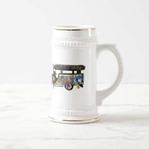 Caneca De Cerveja Estilo de Jeepney, de San Francisco e de New York