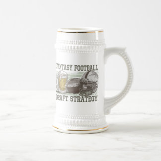 Caneca De Cerveja Estratégia do esboço do futebol da fantasia
