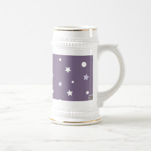 Caneca De Cerveja Estrelas Roxas