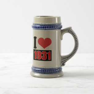 Caneca De Cerveja Eu adoro 1931 - Mugs