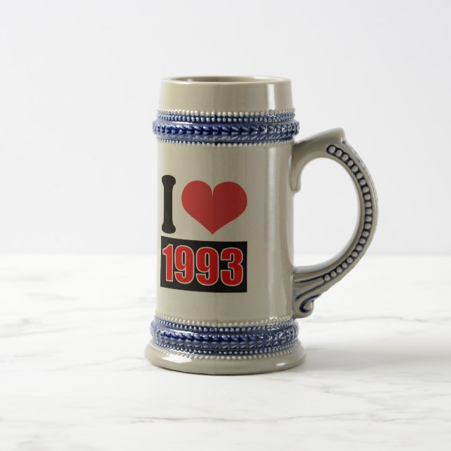 Caneca De Cerveja Eu adoro 1993 - Mugs (Direita)