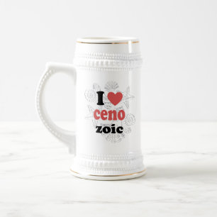 Caneca De Cerveja Eu adoro cenozoico, citação engraçada para cientis