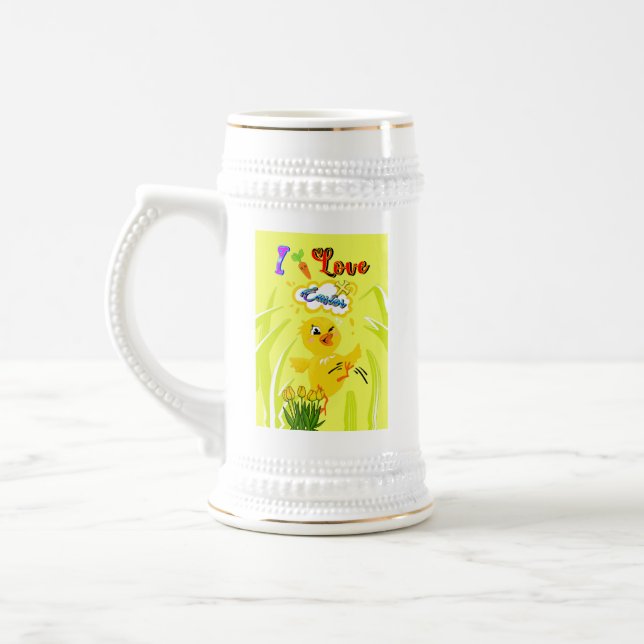 Caneca De Cerveja Eu adoro Páscoa (Esquerda)