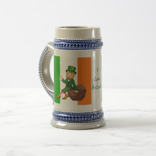 Caneca De Cerveja Eu Amo a Irlanda