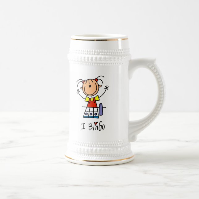 Caneca De Cerveja Eu Amo Bingo (Direita)
