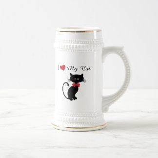 Caneca De Cerveja Eu Amo Meu Gato