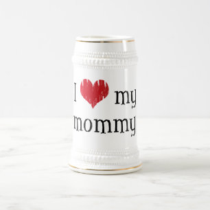 Caneca De Cerveja Eu amo minhas mamães