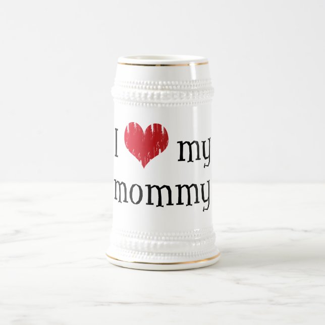 Caneca De Cerveja Eu amo minhas mamães (Centro)