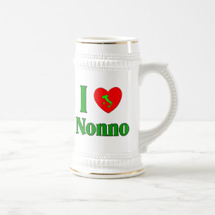 Caneca De Cerveja Eu amo Nonno (o avô italiano)