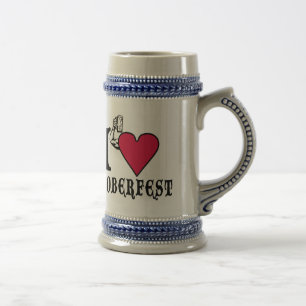 Caneca De Cerveja Eu amo Octoberfest