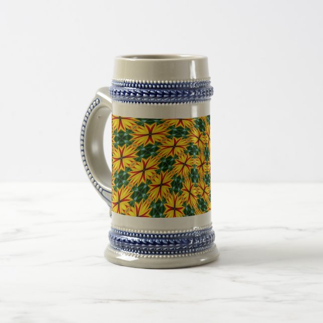 Caneca De Cerveja Eu Gosto De Flores Únicas (Frente Esquerda)