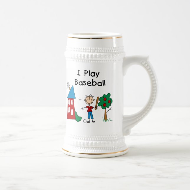 Caneca De Cerveja Eu Jogo Beisebol (Direita)