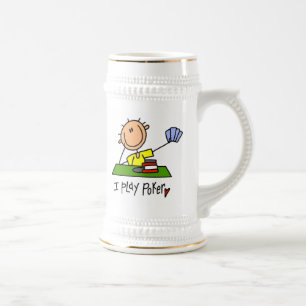 Caneca De Cerveja Eu jogo pôquer