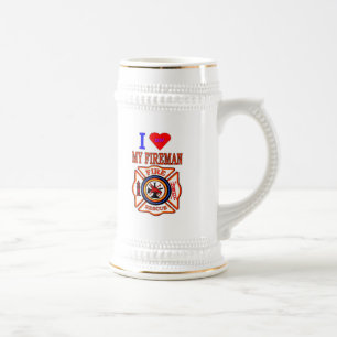 CANECA DE CERVEJA EU LUTO MEU FIREMAN