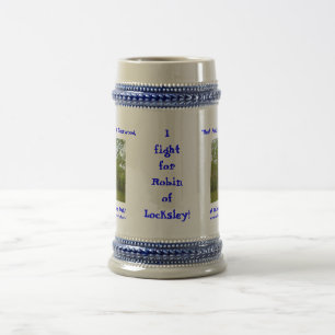 Caneca De Cerveja Eu luto pelo pisco de peito vermelho!