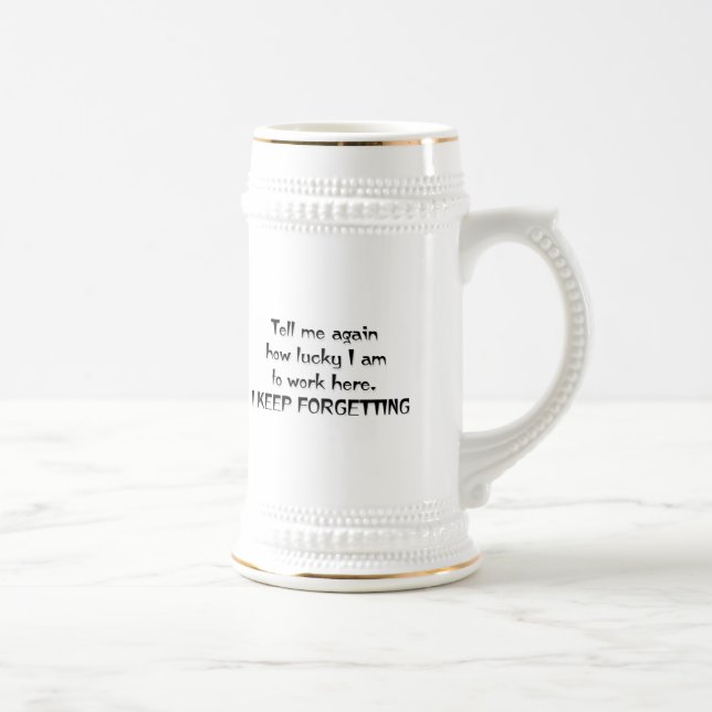 CANECA DE CERVEJA EU MANTENHO-ME ESQUECER (Direita)