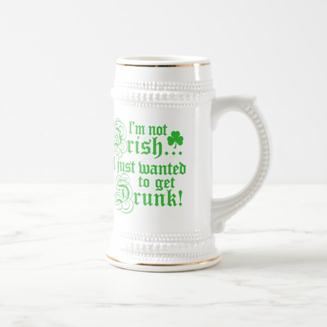 Caneca De Cerveja Eu não sou irlandês (Direita)
