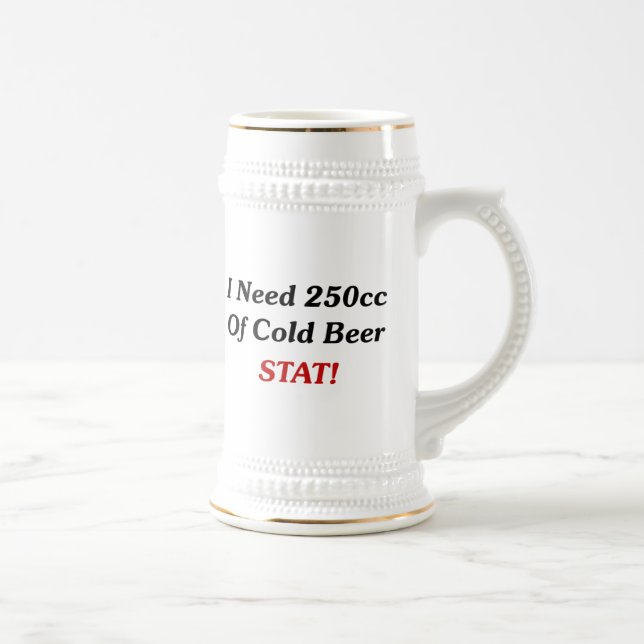 Caneca De Cerveja Eu preciso 250cc do STAT da cerveja fria! (Direita)