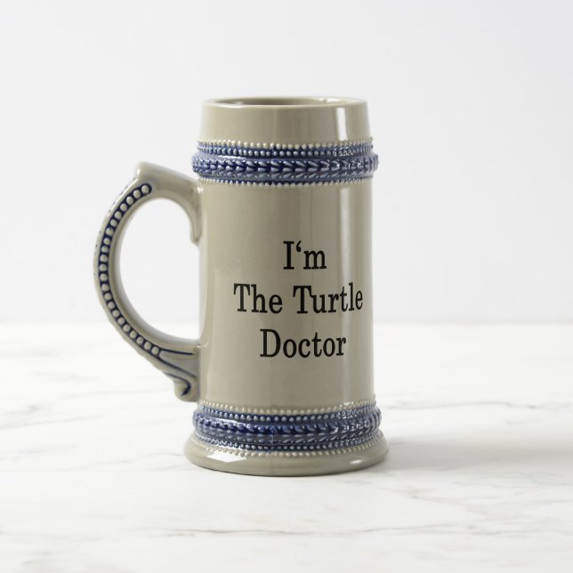Caneca De Cerveja Eu sou o doutor da tartaruga (Esquerda)