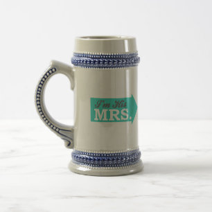 Caneca De Cerveja Eu sou sua Sra. (a seta da cerceta)