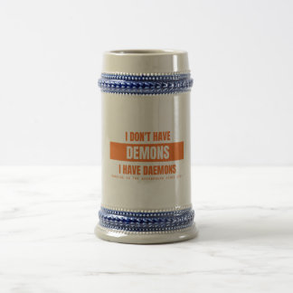 Caneca De Cerveja Eu Tenho Daemons Não Demônios Engraçado Linux Sysa