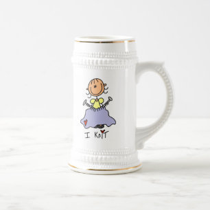 Caneca De Cerveja Eu Tricô