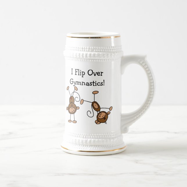Caneca De Cerveja Eu Viro Sobre Ginástica (Direita)