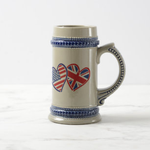 Caneca De Cerveja EUA---Reino unido-Amor