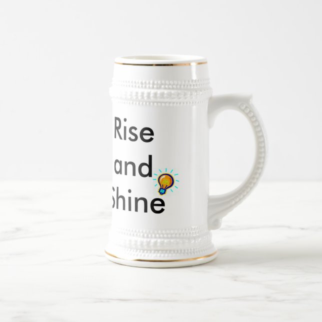 Caneca De Cerveja "Excelente Cota Sobre A Vida" (Direita)