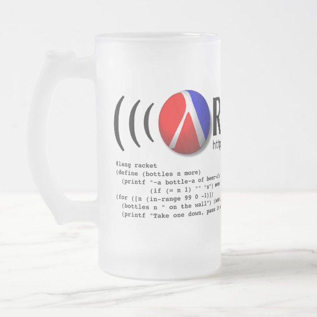 Caneca de cerveja extravagante da raquete (Esquerda)