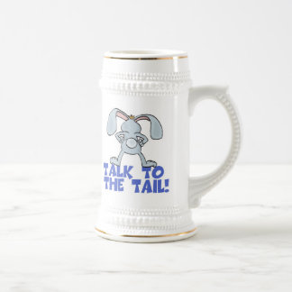 Caneca De Cerveja Fale com o coelho coelho da cauda