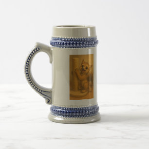 Caneca De Cerveja Fantasia poste de garganta de garganta de olhos gr