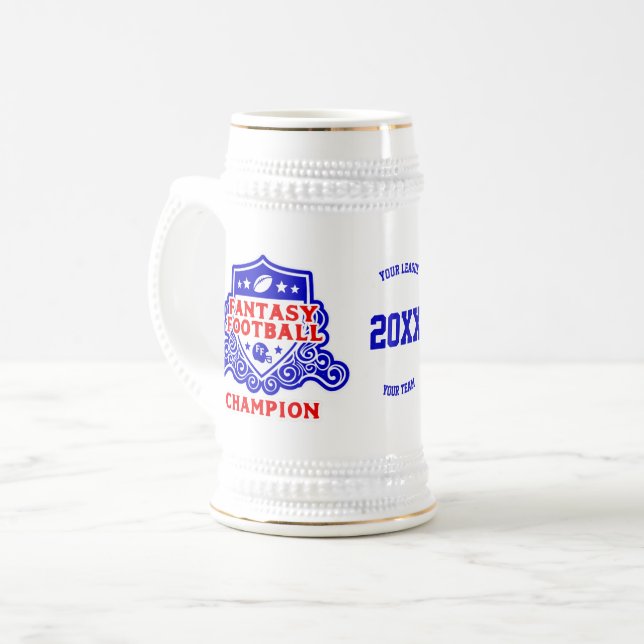Caneca De Cerveja Fantasy Futebol Champion Mug (Frente Esquerda)