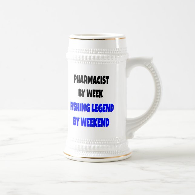 Caneca De Cerveja Farmacêutico de Legenda de Pesca (Direita)