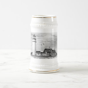 Caneca De Cerveja Farol das montanhas, Cape Cod, miliampère