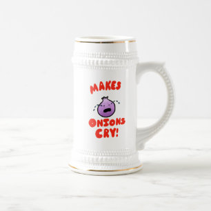 Caneca De Cerveja Faz Cebolas chorarem!