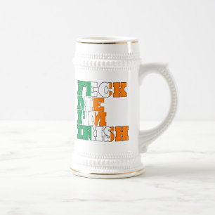 Caneca De Cerveja Feck mim eu sou irlandês