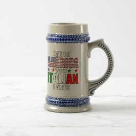 Caneca De Cerveja Feito na América com peças italianas
