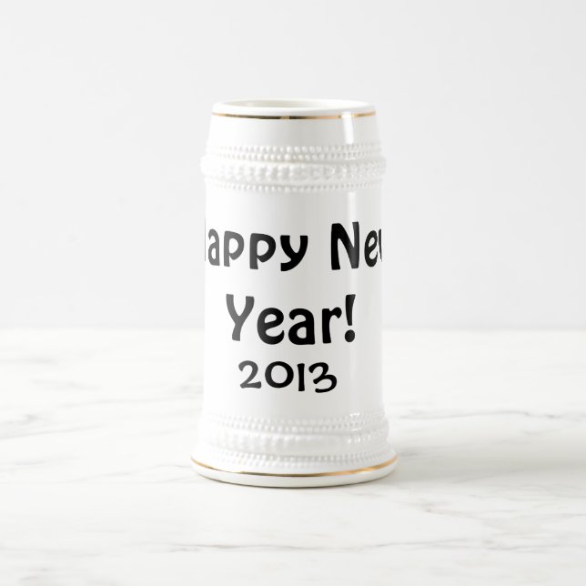 Caneca De Cerveja Feliz ano novo, 2013 (Centro)