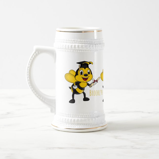 Caneca De Cerveja Feliz desenho animado (Esquerda)