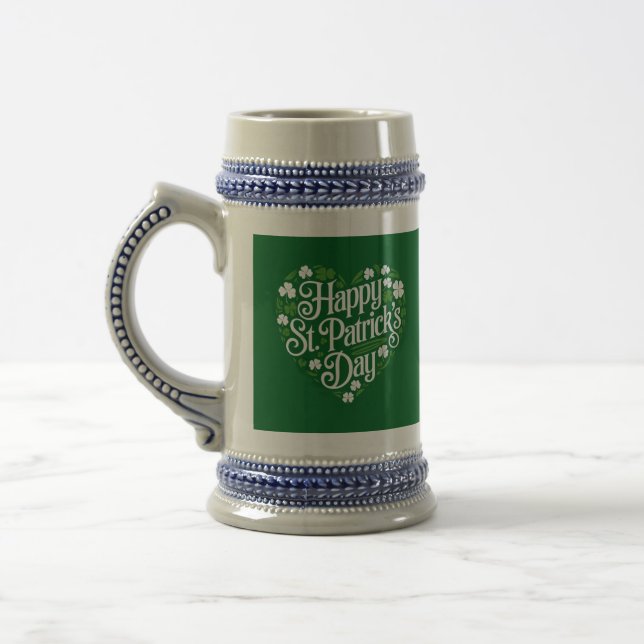 Caneca De Cerveja Feliz Dia de São Patrício (Esquerda)